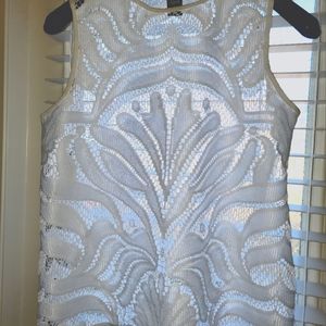 City Streets Lace Overlay Top